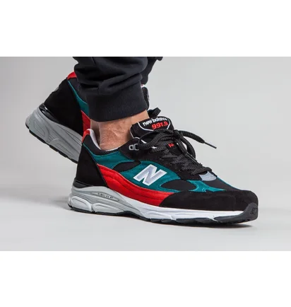 New Balance M 9919SCF - Made in England '.9 Pack' (Schwarz / Rot / Türkis)