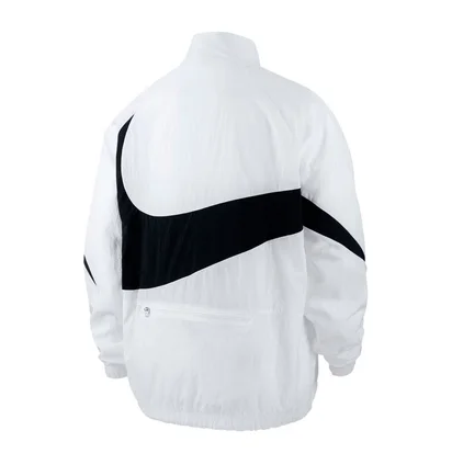 Nike NSW Swoosh Woven Halfzip Jacket (Weiß / Schwarz)