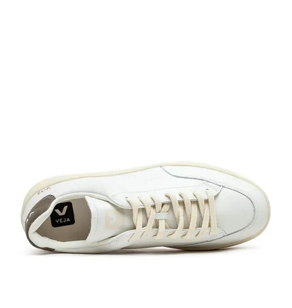 Veja V-12 Stitch O.T. Leather (Weiß / Oliv)