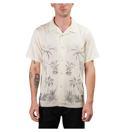 Stüssy Palm Tree Shirt (Creme)