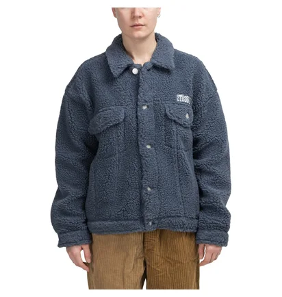 Stüssy WMNS Taryn Sherpa Trucker Jacket (Blau)