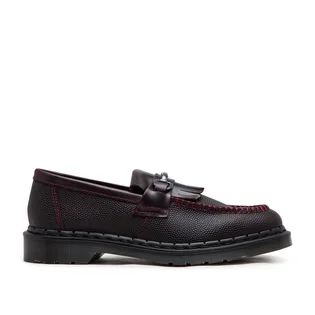 Dr. Martens Adrian Snaffle Pebble Grain Leather Kiltie Loafer (Dunkelrot)