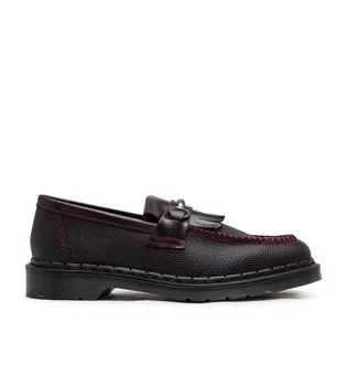 Dr. Martens Adrian Snaffle Pebble Grain Leather Kiltie Loafer (Dunkelrot)