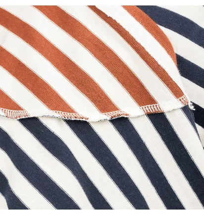 Brain Dead Organic Paneled Stripe Shirt (Multi)