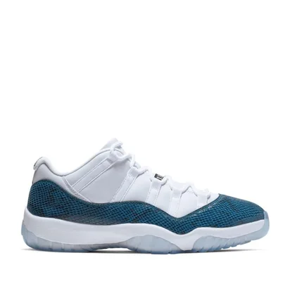 Air Jordan 11 Retro Low LE 'Blue Snakeskin' (Weiß / Blau)