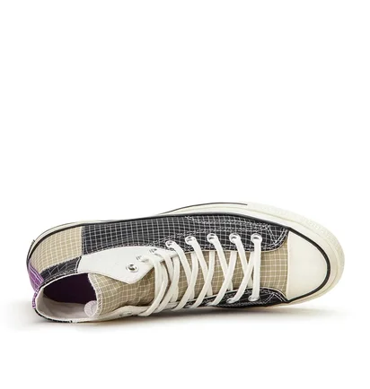 Converse Ripstop Chuck 70 Hi (Schwarz / Weiß)