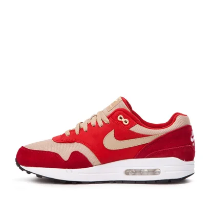 Nike Air Max 1 Premium 'Curry Pack' (Rot / Beige / Vanille)