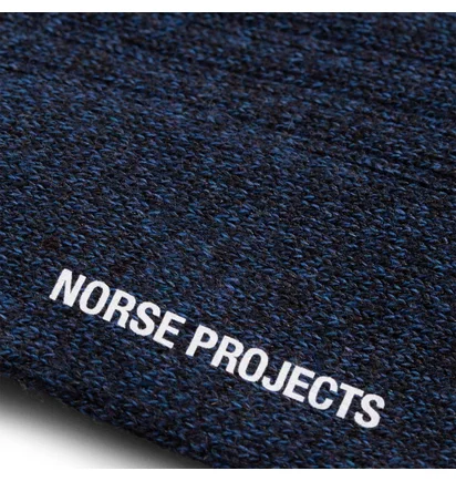 Norse Projects Bjarki Mouline Socks (Navy)
