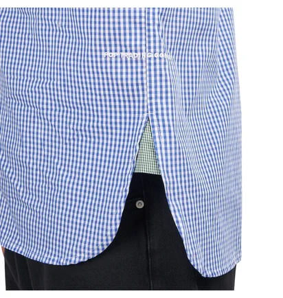 Pop Trading Company Checked BD Shirt (Blau / Grün / Weiß)