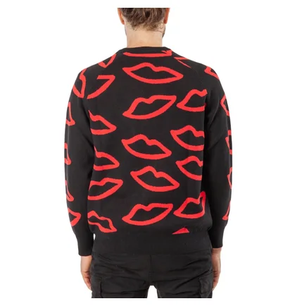 Sex Skateboards Lips Knit Jumper (Schwarz)