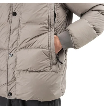 Stone Island Garment Dyed Crinkle Reps Down Jacket (Khaki)