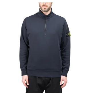 Stone Island Half Zip Sweatshirt (Navy)