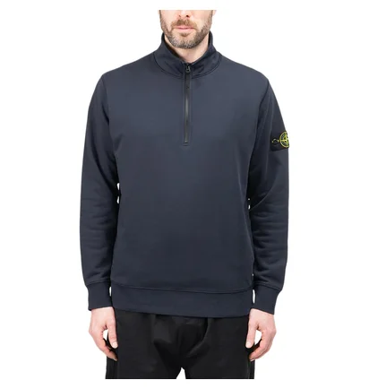 Stone Island Half Zip Sweatshirt (Navy)