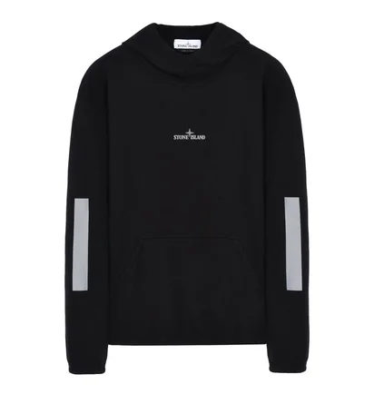 Stone Island Reflective Hoodie (Schwarz)