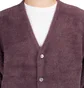 Stüssy Shaggy Cardigan (Aubergine)