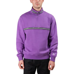 Stüssy Woven Tape Mock Neck (Lila)
