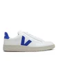 Veja V-12 Leather (Weiß / Blau)