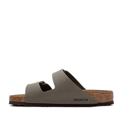 Birkenstock Arizona Birko-Flor Nubuck Regular (Grau)