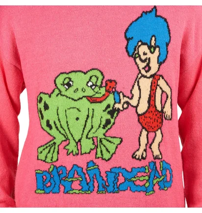 Brain Dead Buddies Sweater (Fuchsia)