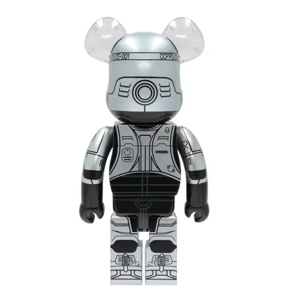 Medicom 1000% Robocop Be@rbrick Toy (Silber / Schwarz)