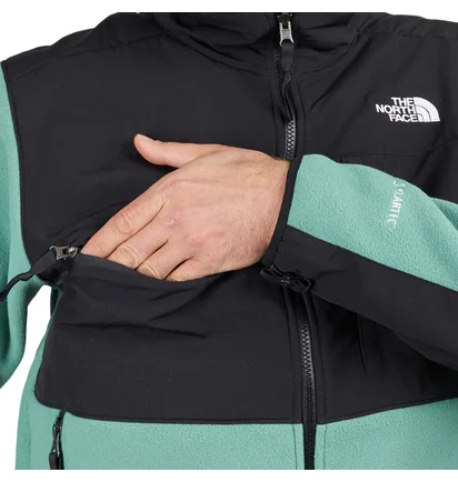 The North Face Denali Jacket (Schwarz / Grün)