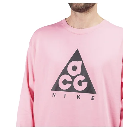 Nike ACG Logo Longsleeve (Pink / Schwarz)
