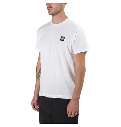 Stone Island Small Logo Patch T-Shirt (Weiß)