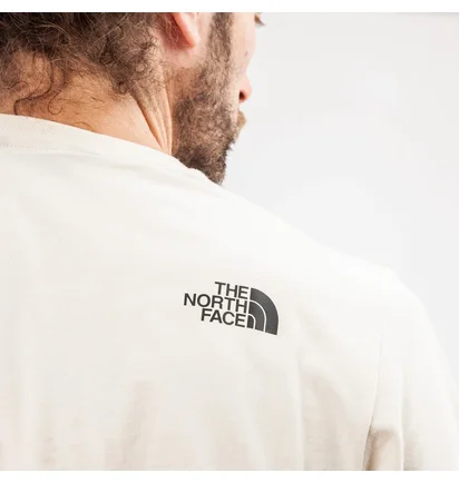 The North Face M SS Fine 2 Tee (Weiß / Grau)