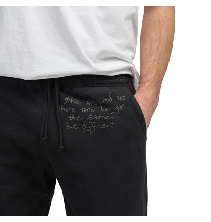 Brain Dead Tonal Type Print Sweatpants (Schwarz)