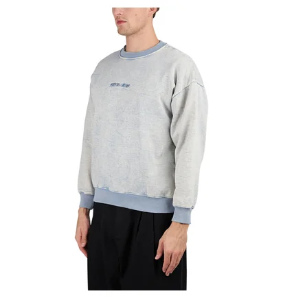 Fucking Awesome Little Stamp Snow Wash Crewneck (Blau)