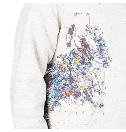 Medicom Adam Et Rope x Jackson Pollock Studio Splash Hoodie (Hellgrau)