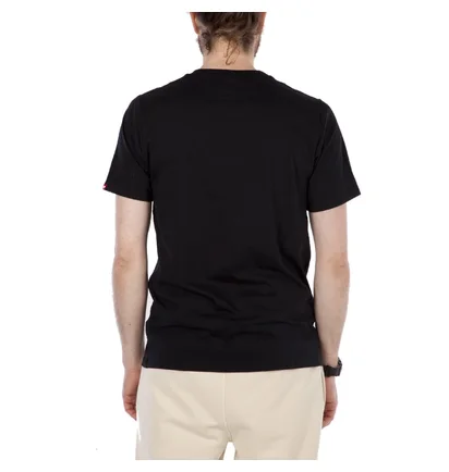 New Balance MT 73587 Essentials Stacked Logo Tee (Schwarz)