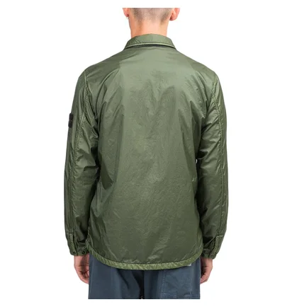 Stone Island Lamy Flock Overshirt (Olive)