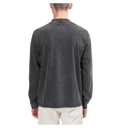 Stüssy Big Stock Mock Longsleeve (Schwarz)