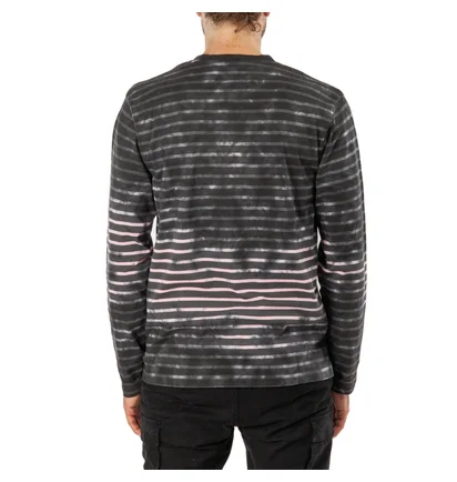 Stüssy Bleach Stripe L/S (Grau)