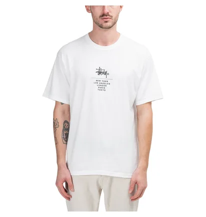Stüssy City Stack Tee (Weiss)
