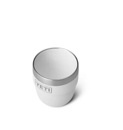 Yeti Rambler 4oz Stackable Cups (Weiß / Silber)