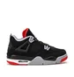 Air Jordan 4 Retro (GS) 'Black Cement' (Schwarz / Rot)