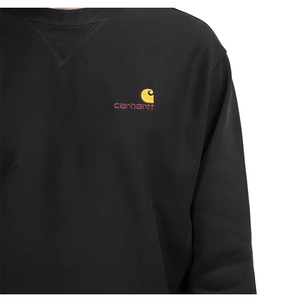 Carhartt WIP American Script Sweatshirt (Schwarz)
