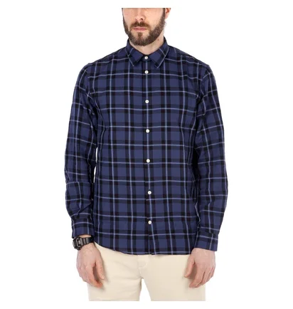 Norse Projects Hans Classic Check (Dark Navy)