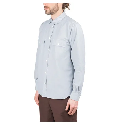 Norse Projects Villads Micro Stripe Shirt (Hellblau)