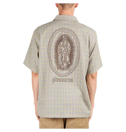 Pleasures Blessed Button Down Shirt (Grün)