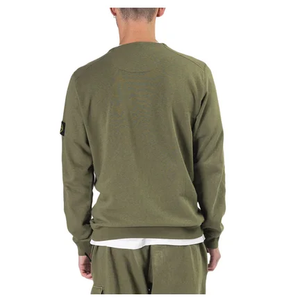 Stone Island Fleece Sweat Shirt (Olive)