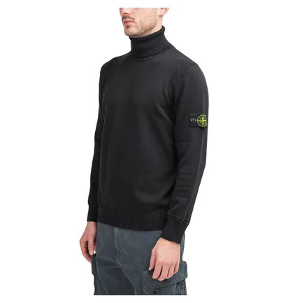 Stone Island Knitted Turtleneck (Schwarz)