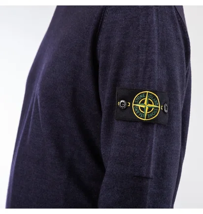 Stone Island Wool Sweat Shirt (Blau)