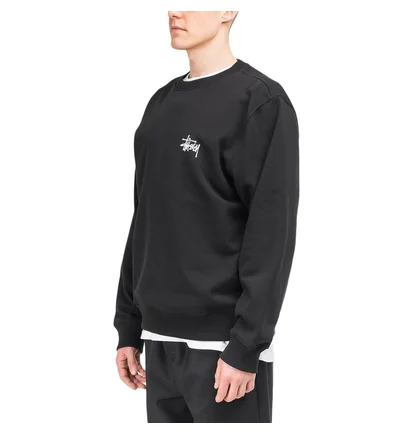 Stüssy Basic Crewneck (Schwarz)