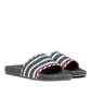 adidas Adilette (Grau / Weiß / Rot)