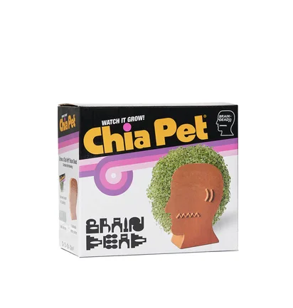 Brain Dead Logohead Chia Pet (Braun)