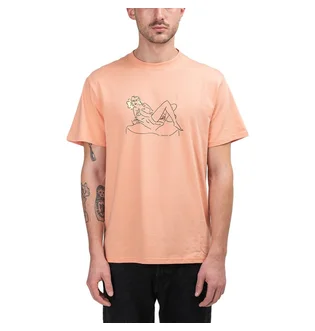 Chrystie NYC Woman on the Chair T-Shirt (Peach)