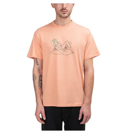 Chrystie NYC Woman on the Chair T-Shirt (Peach)